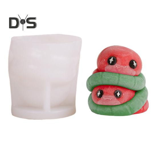 

Форма для торта «Змея» в виде мусса, силиконовая форма для свечей, для приготовления шоколада, легко очищается, формы для мыла в виде животных, набор для самостоятельного изготовления свечей B