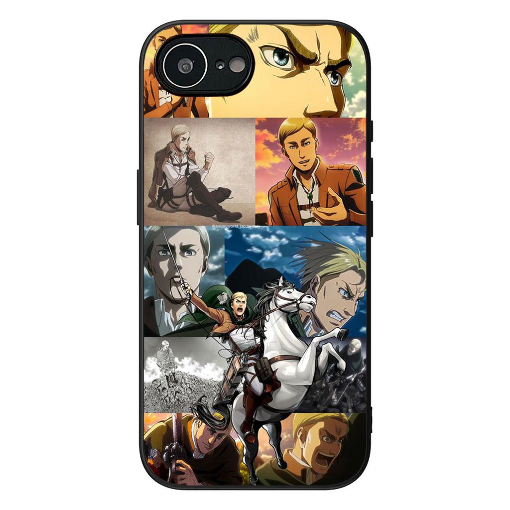 Eren Jaeger Levi Attack on titan Phone Cover for Apple iPhone 16 17 Air 14 15 Pro Max Plus 16+ 16E 14+ ProMax Protective Case