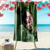 Asciugamano da Spiaggia con Stampa Billie Eilish, Asciugamano Grande Morbido ad Asciugatura Rapida per Spiaggia Campeggio Nuoto