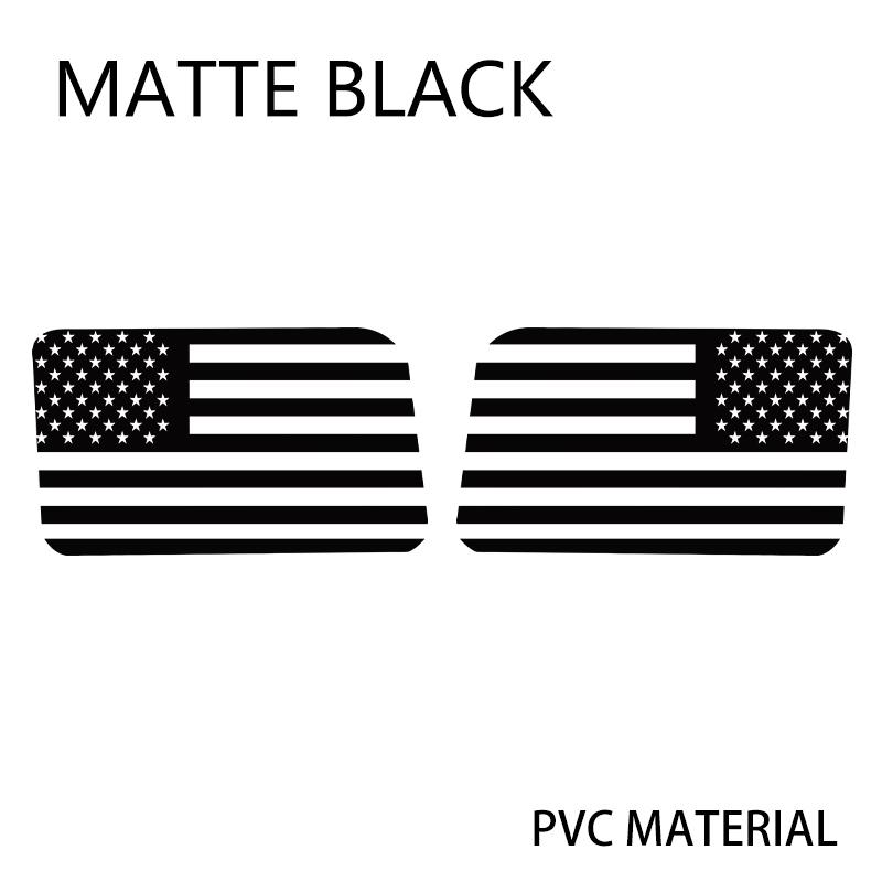 Car Rear Window US Flag Decorative Decal Cover Sticker Jeep Wrangler 2021, 2022, 2024 Style 4 Door Edition External Accessories