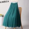 GMXIA 28 Colors Women's Fashion Casual Summer Spring Leisure Skirt