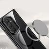 Clear case for Samsung Galaxy Z Fold 8 Ultra, with stand and glass for external screen, for MagSafe, black frame