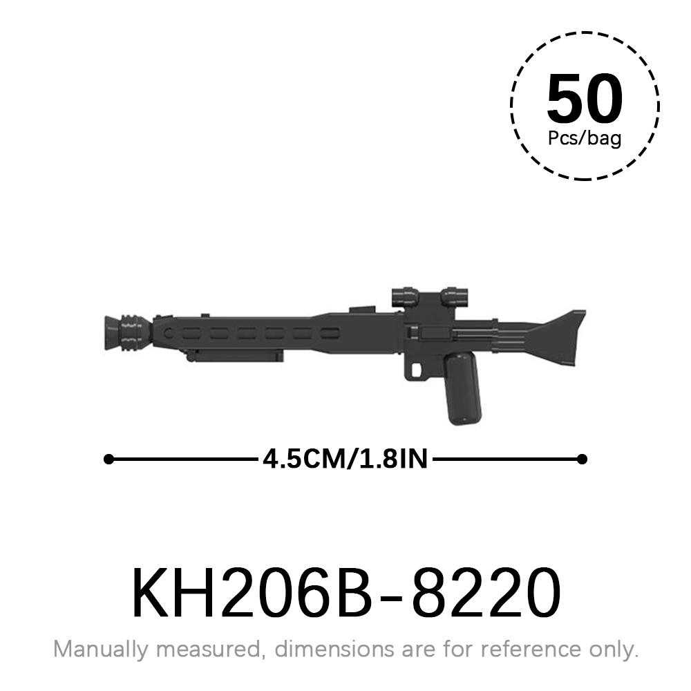 50pcs/lot Military Weapons Set SWAT WW2 Action Figures Parts MOC Bricks Star WW2 Corps Gun Accessories Building Blocks Kids Toys