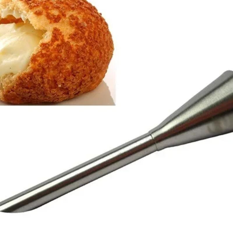 Kitchen Baking Tools Handmade DIY Long Puffs Syringes Pastry Nozzle Tip Set Stainless Steel Cream Puff Icing Piping Nozzle Tools