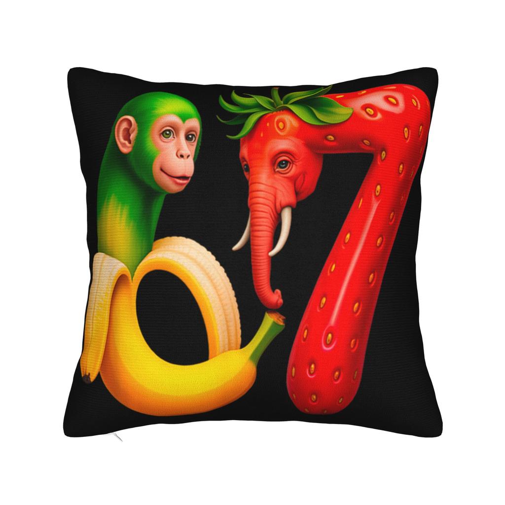 Pillow Cover 67 Six Seven 6-7 Funny Italian Brainrot Gaming Meme Fashion Pillow Case For Wedding Party Home Decor Pillowcases