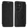 Business Leather Flip Case For Samsung Galaxy S25 S26 Ultra S25 Edge A56 A36 Magnetic Magsafe Built-in Card Slot PU Back Cover