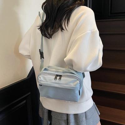 Women's Lightweight Nylon Crossbody Bag - Compact Casual Handbag for Commuting & Going Out