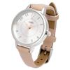 Fieldwork Women's Analog Watch with Leather Strap, Nickel-Free, Simple Design, NF Shiny Pink, ST299-3