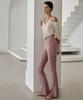 Debiweeo Front Slit Bootcut Leggings Devi-B0079-Ash Pink