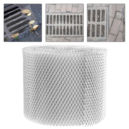 LEDMOMO Gutter Cover, Gutter Net, Downspout Guard, Drain Filter, Rain Gutter, Leaf Cover, Aluminum Gutter Guard, Leaf Protection Net, Garbage Preventi