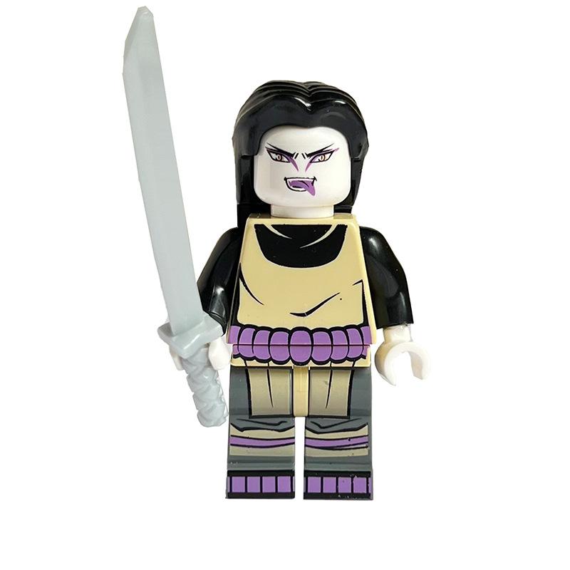 Ninja Warrior Superhero Doll With Weapon Single Building Block Assembly Toy