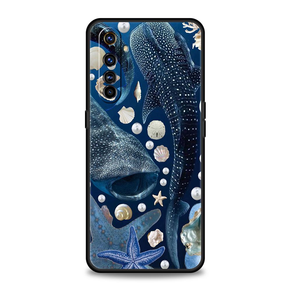 Havsvalhaj Simmande För Realme GT Neo 2 3 3T 5 Fodral För Realme 12 11 5G 10 9 8 5G 7 6 GT5 GT3 GT2 Pro Plus C25 C35 Skydd