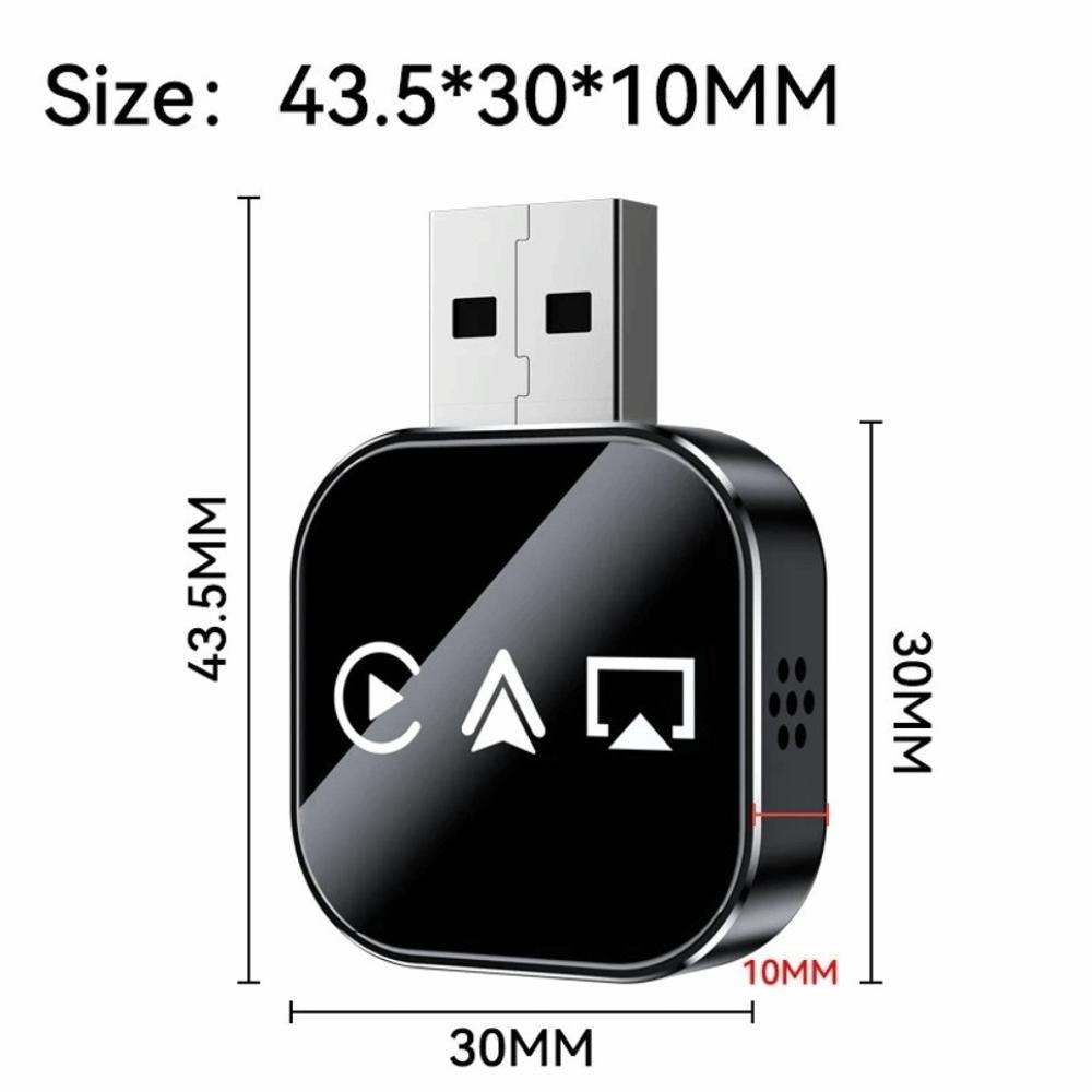 3 in 1 Wireless Carplay Adapter Plug & Play Bluetooth Auto Connect Mirror Link Adapter Wireless Connection WiFi Connection