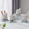 Ocean Style Pencil Storage Box Large Capacity Pen Container  Nautical Rudder Supplies