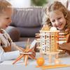 Holzturm-Puzzlespiel für Kinder mit Würfeln und Party-Spielset