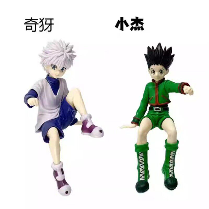 Anime Hunter x Hunter Noodle Stopper Figure, Killua Zoldyck & Gon Freecss, Desktop Decoration Model, High Quality