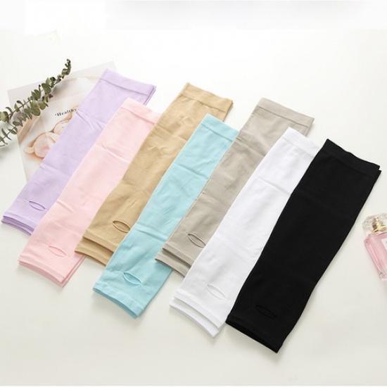 Men Women Elastic Arm Sleeves Cover UV Sun Protection Outdoor Sports Accessorie•