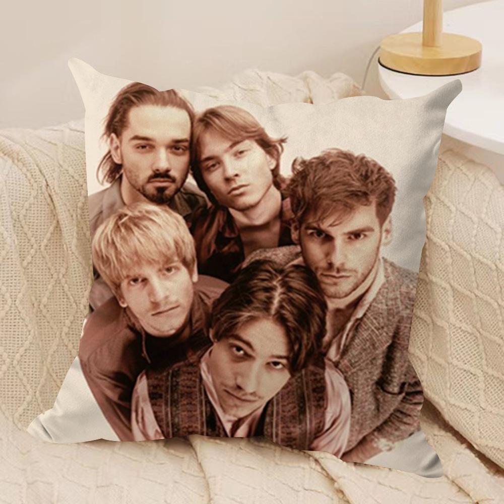 J-Joker O-Out Band Cushion Cover Soft Plush Fabric Double-Sided Printed Sofa Cushion Cover for All Seasons Home Decor Gift