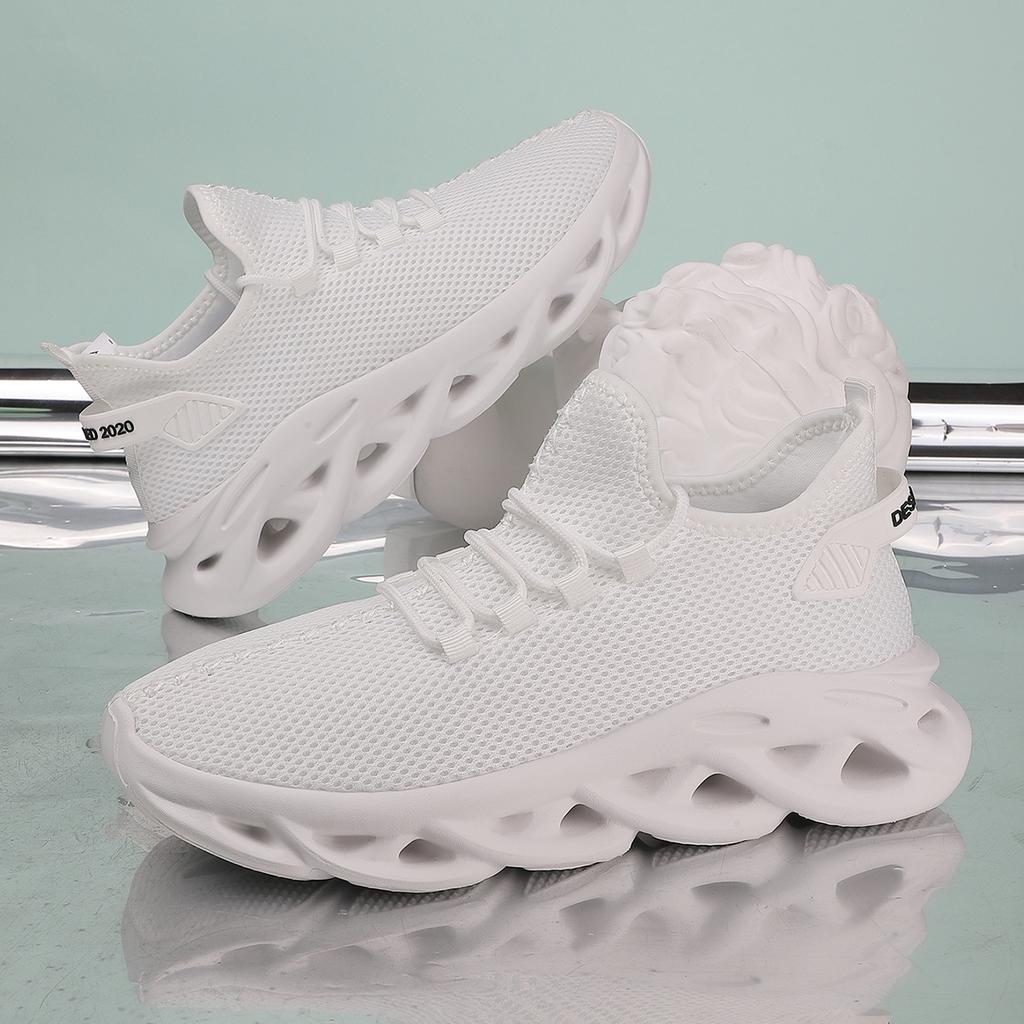 Black Men Casual Sneakers Mesh Breathable Shoes Lace Up Male Running Sport Trainers Shoes Lightweight Vulcanize Shoes Size 47