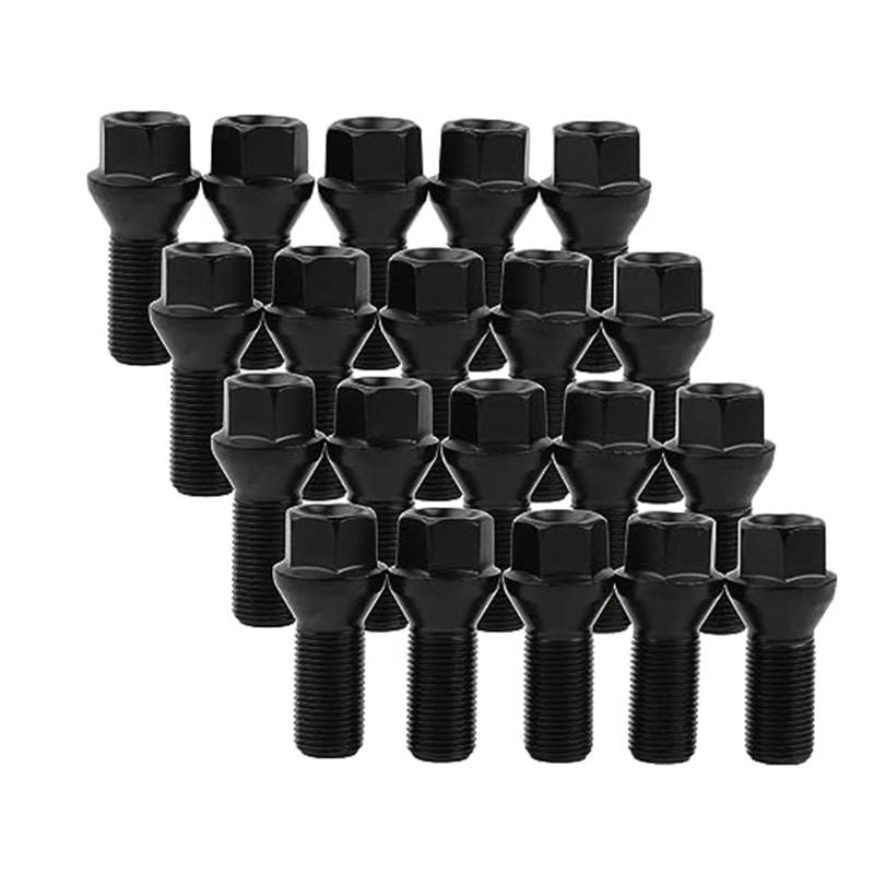 

14mm x 1.25 Wheel Bolts for 320I, 330I, 335I, 528I, F30 F35 F10 F25 X3 E70 X5 Thread Length 25mm Lug Studs OE 36136781151 M14x1.25