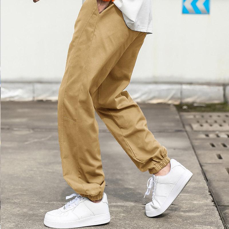 Men'S Spring New Men'S Hong Kong Style Casual Pants, Youth Trend Loose Tooling Casual Trousers