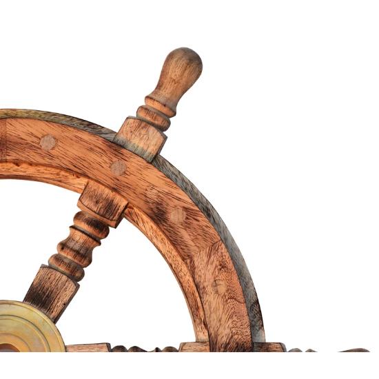 Gaston Burned Wooden Ship Wheel Nautical Ship Wheel Captain's Wheel Pirates Accent Boat Collectibles Home Decor