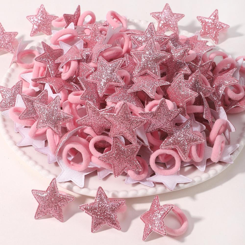 

10/pcs Love Star Children s Hair Loop Baby No Harm Hair Towel Loop Hair Rope Cartoon Ponytail Braid Rubber Band Kids Headwear