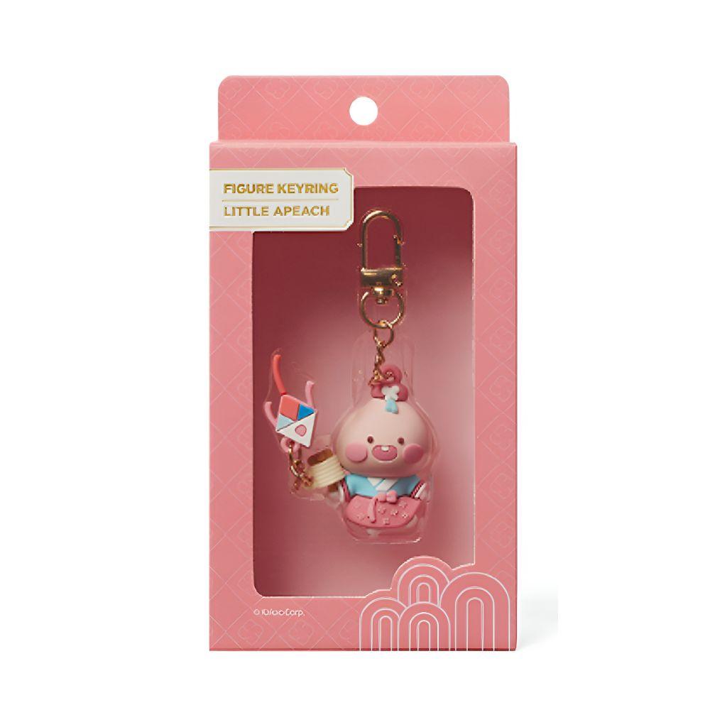 Korean Traditional Figure Keyring Apeach Doll Keychain Mini Figurine Cute K-Style