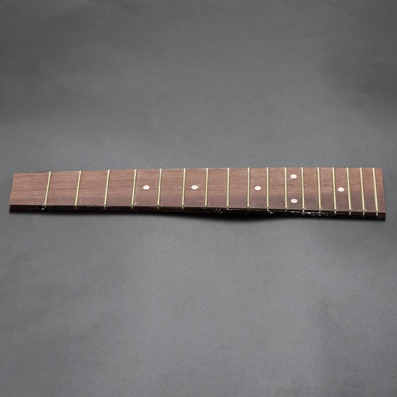 17 Frets 23 Inches Ukulele Rosewood Fretboard Fingerboard Ukulele DIY Accessory Parts for Stringed Ukulele Instruments
