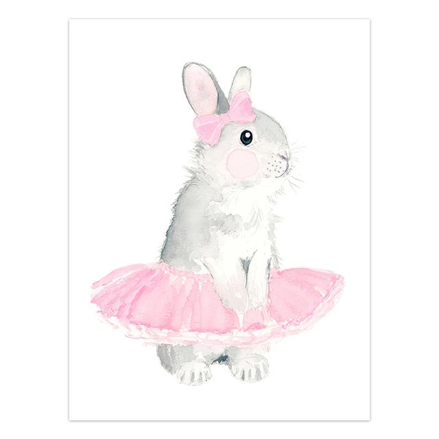 

Розовый головной убор с изображением животных, холст, постер, детская настенная живопись, холст, картина, скандинавское детское украшение, картина для девочек, декор для спальни 21cm×30cm NoFrame