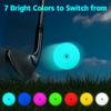 THIODOON Light Up Golf 7 for Night Pack of 6 Balls, Colors, Golf,