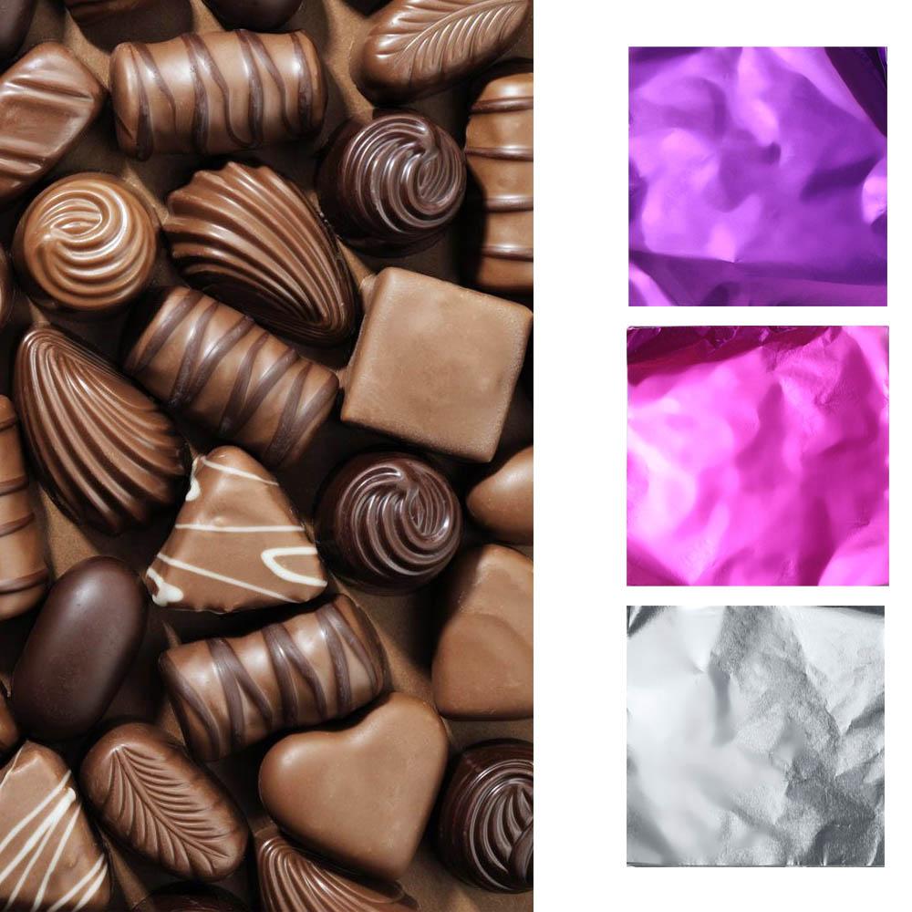 Day Decorations Party Favors Candy Wrappers Paper Chocolates Wrapper Foil Sheets Candy Packing