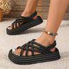 Summer New Fashion Comfortable and Elegant Women's Trendy Wear-resistant Thick-soled Beach Casual Open-toe Sandals
