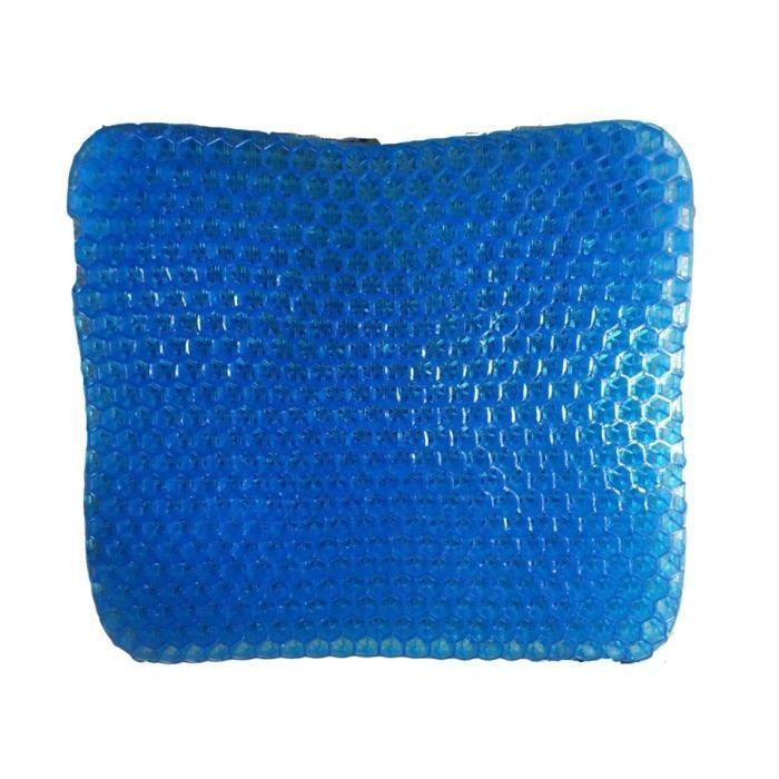 Coussin de siège - 38x30cm - Gel glacé - Nid d'abeille - Confortable