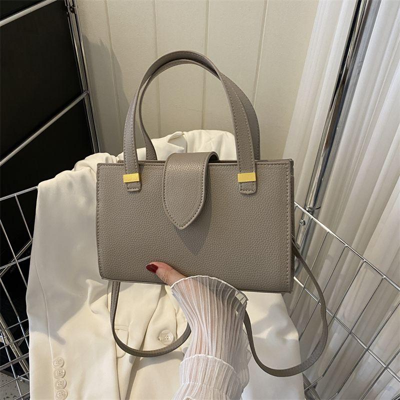 

Minimalist-style Handheld Small Handbag for Women, New-style High-end Color-blocking Versatile Commuter Shoulder Bag, Fashionable Women s Handbag серый