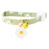 Pet Collar Safety Buckle Adjustable Bell Sunflower Dog Cat Neck Strap