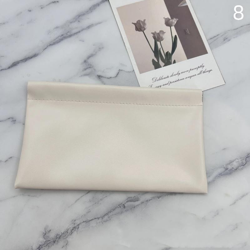 1Pcs Self-Closing Pu Leather Wallet Long Passport Driver'S License Id Holder Headphone Data Cable Storage Cash Pouch Coin Purse