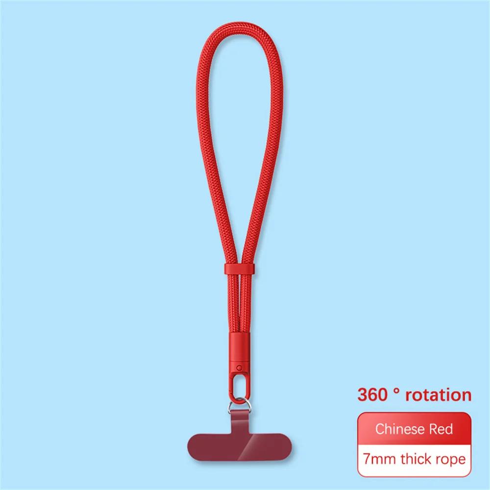 Anti-drop Mobile Phone Lanyard Universal Adjustable Short Wrist Straps with Self-locking Design Durable Polyester Phone Strap