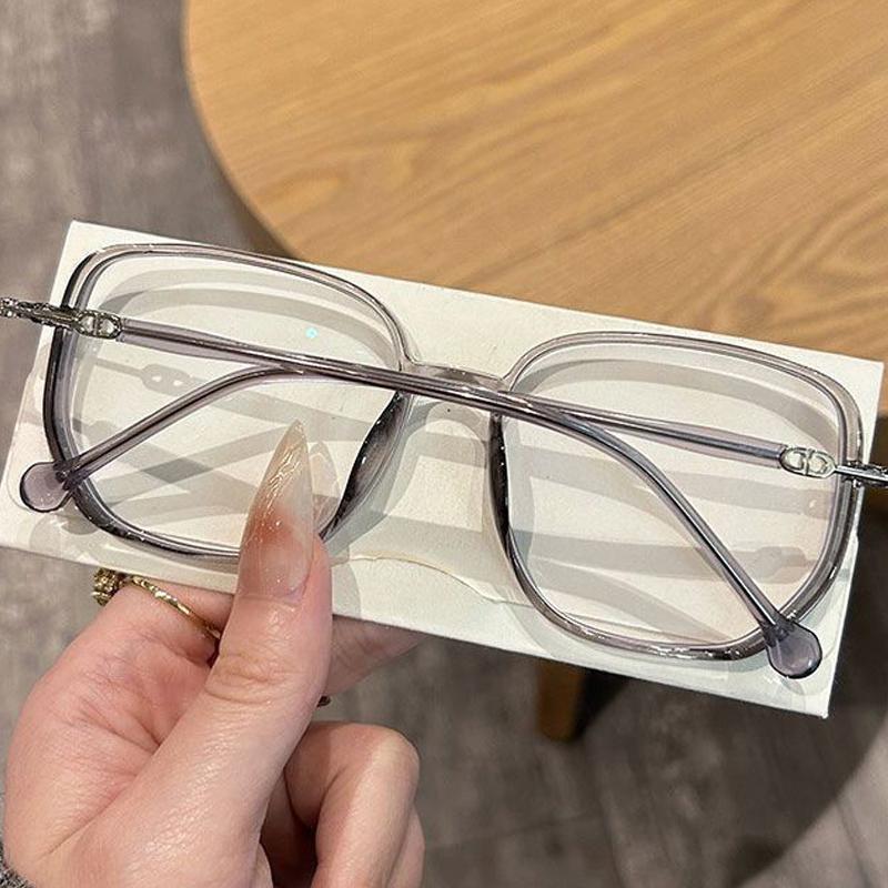 D Letter Legs Pochromic Near sight Glasses for Women Oversized Sparkling Frame Eyewear Outdoor UV Protection Sunglasses -4.0