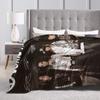 Tokio Hotel Flannel Blanket Spring  Warm Bedding Throws for Kids Living Room Aesthetic Bedspread Sofa Bed Cover