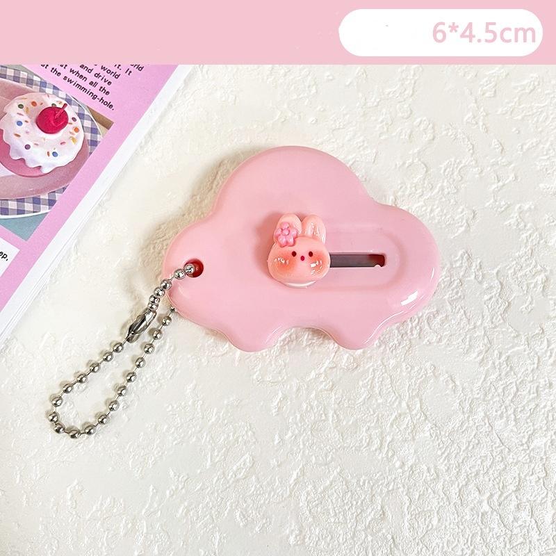 Cute Cartoon Bunny Art Utility Knife Mini Pocket Box Knife Paper Cutter Craft Wrapping Refillable Blade Stationery Cutter
