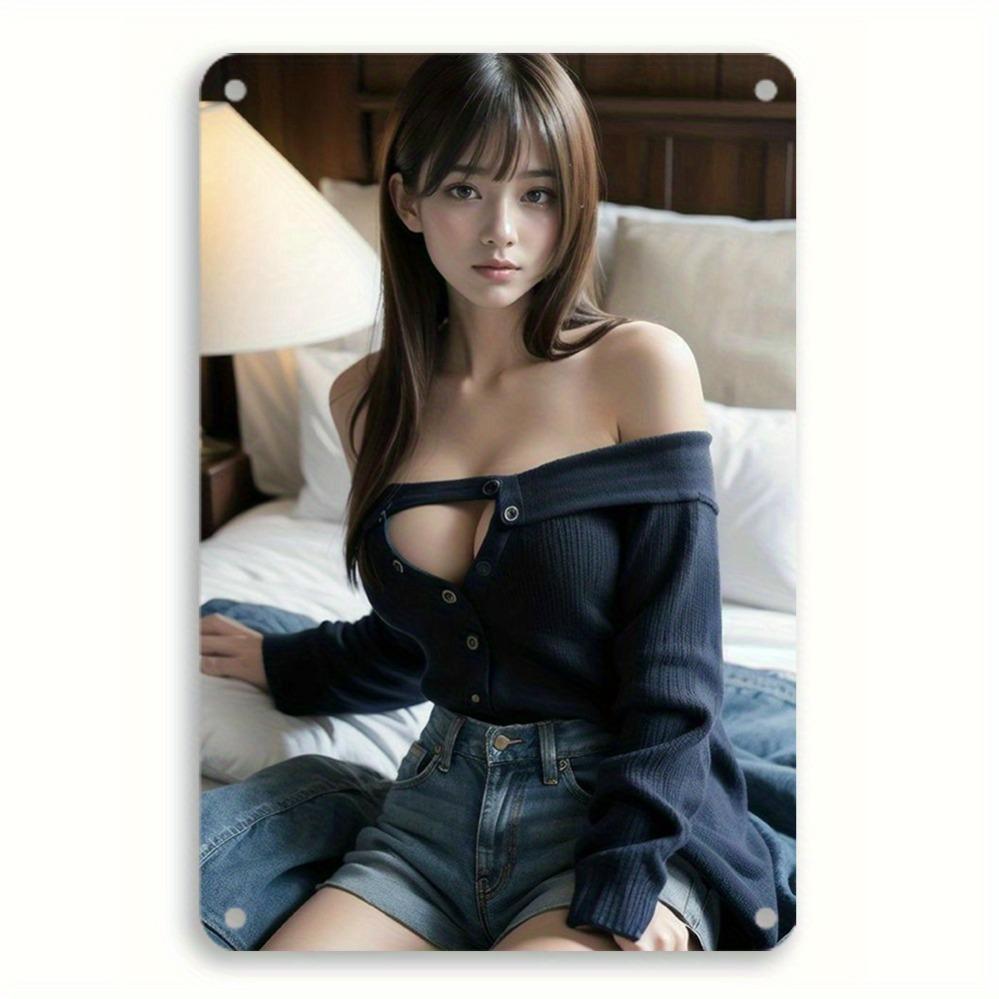 

Vintage Metal Tin Sign 8x12 Wall Art Home Decor Bar Cafe Bathroom білий