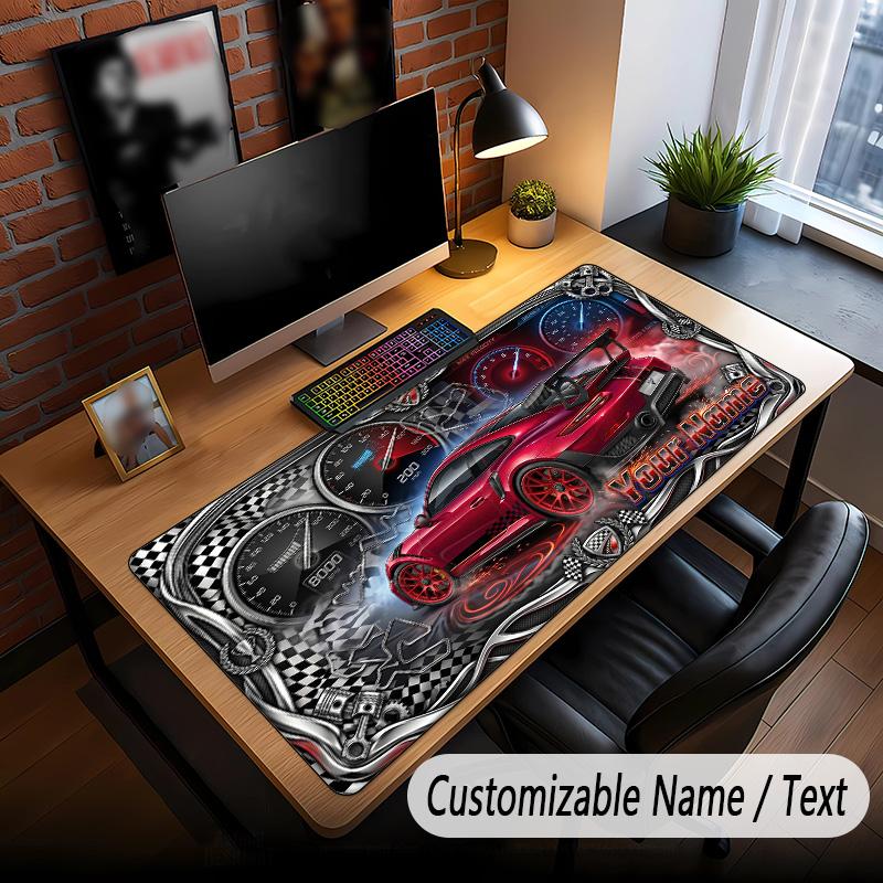 Decorative Artwork Theme Custom Mouse Pad Personalized With Name Text Customized Desk Mat For Office Home Decor
