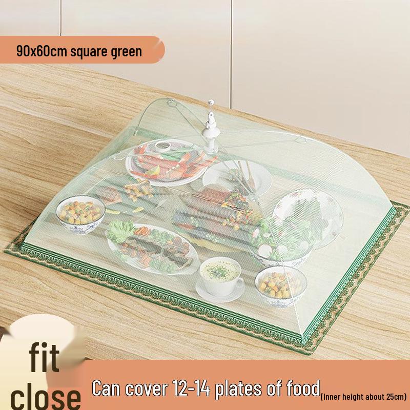 Shuwan Foldable Insect-Resistant Food Cover - Breathable, Dustproof, and Flyproof Umbrella for Household Dishes