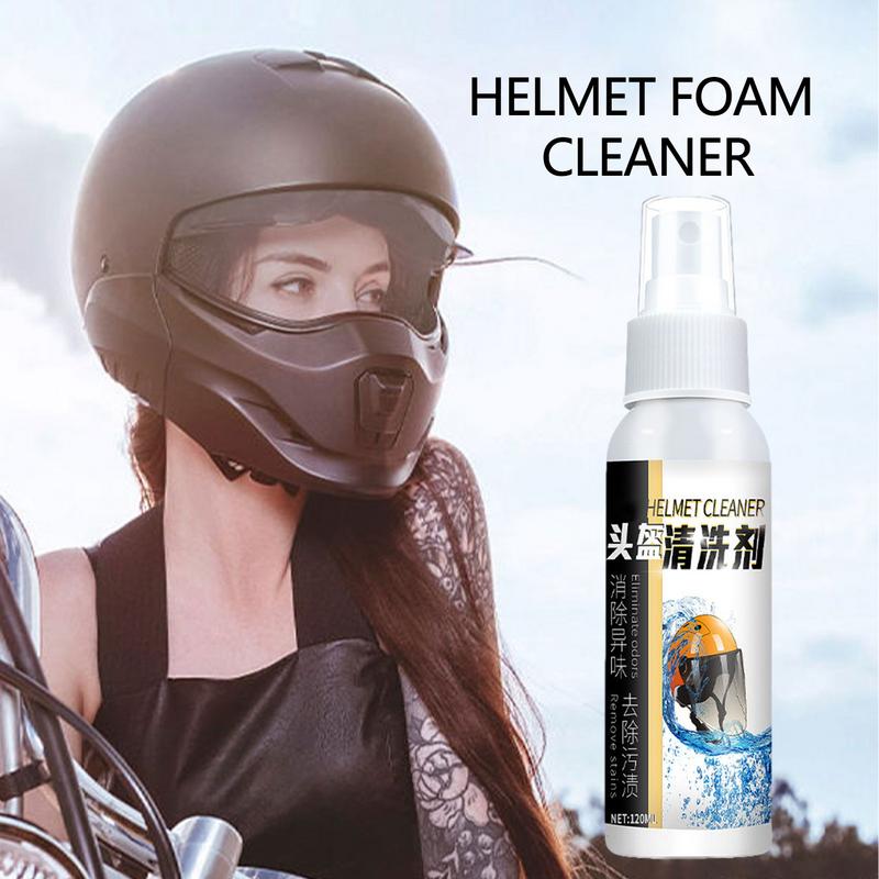 Windshield Cleaning Agent 120ml No-Rinse Motorcycle Visor Restorer Motorcycle Detailing Supplies For Cycling Pants Pads Gloves