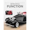 1/18 Benzs 500K Legering Luxy Auto Model Diecast Metaal Klassiek Retro Voertuig Auto Model Hoge Simulatie Geluid en Licht Kinder Speelgoed Cadeau
