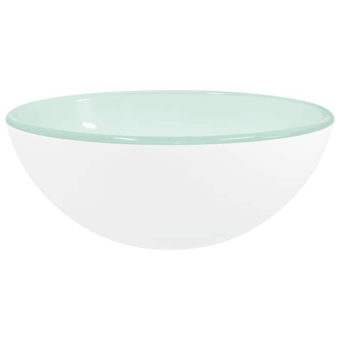 VidaXL Lavabo Vasque à Poser de Toilette Lave-mains de Salle de Bain Lavabo de Salle d'Eau Maison Intérieur Verre Trempé 345253