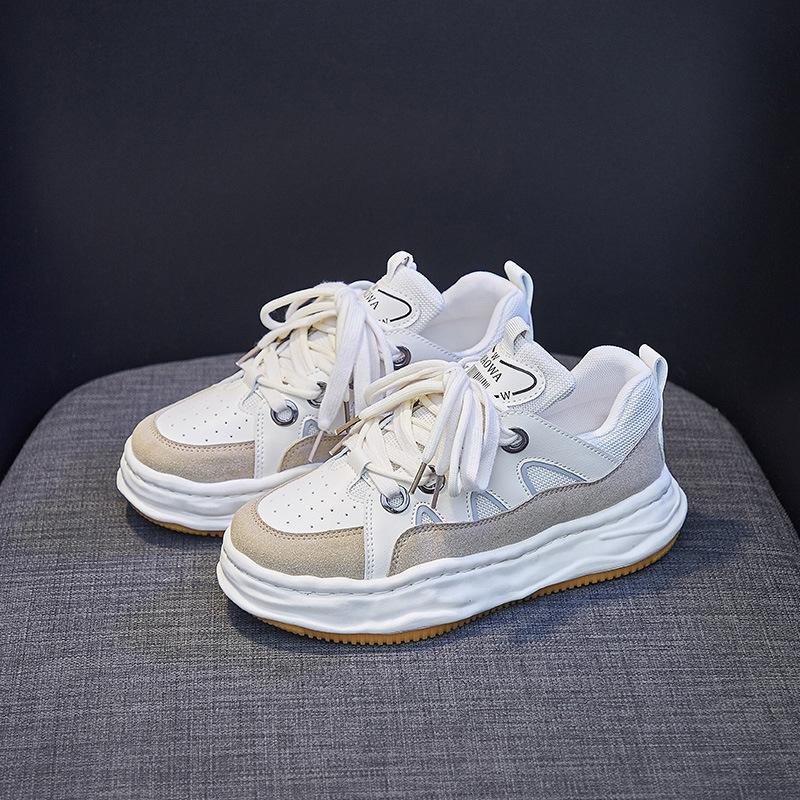 White Sneakers Street Fashion Platform Sneakers Women Casual Jogging Shoes