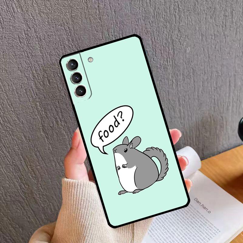 Süße Cartoon-Chinchilla-Handyhülle für Samsung Galaxy S24 S26 Ultra S20 S21 S22 S23 S25 Plus S10 S24 S25 FE Hülle