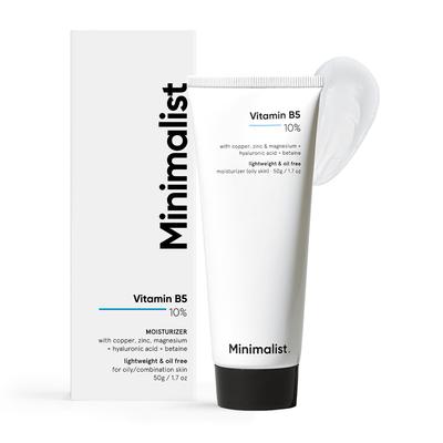 Feuchtigkeitscreme für dehydrierte Haut 10% Vitamin B5 Ölfreies Hydrationsgel für fettige & zu Akne neigende Haut Leichte Barriere-Reparatur-Creme 50g